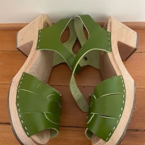 Authentic Lotta from STOCKHOLM Peep Toe Clogs